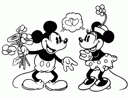 Mickey and minnie, tattoo idea | ♥I Love Coloring Pages♥