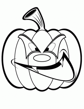 Halloween Jack O Lantern Coloring Page