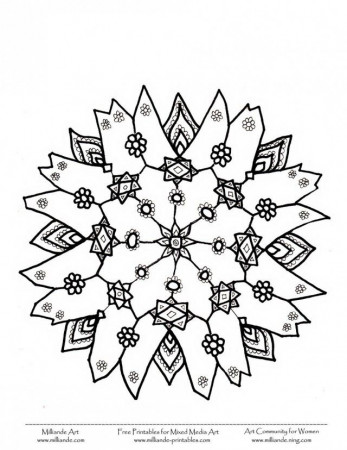 Snowflake Coloring Pages 83688 Label Advanced Snowflake Coloring 