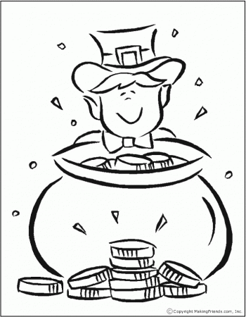 rainbow coloring sheet to add your st patricks day decorations 