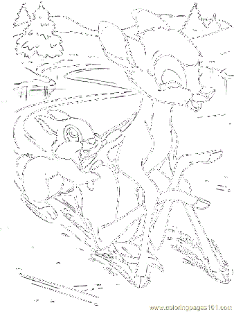 bambi colour page Colouring Pages (page 3)