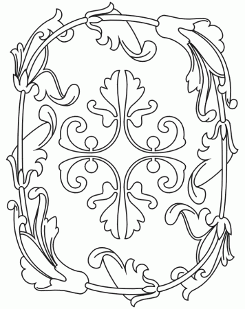 Advanced Cross Coloring Pages