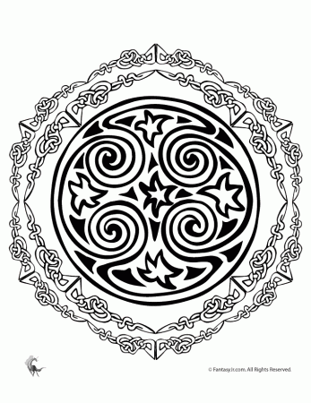 Free Coloring Pages Mandalas Celtic