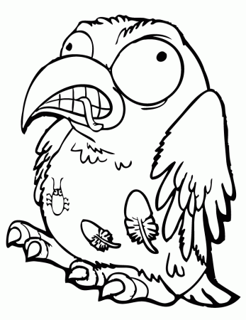 Trash Pack Cruddy Crow Coloring Page | Free Printable Coloring Pages