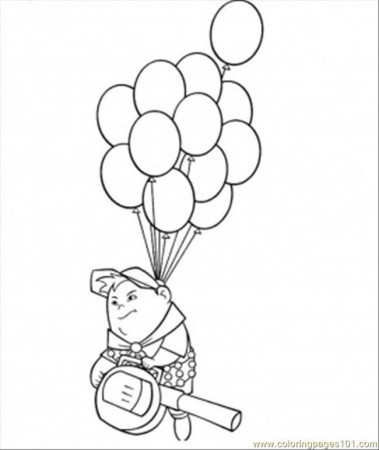 Coloring Pages Russell On The Balloons (Cartoons > Others) - free 