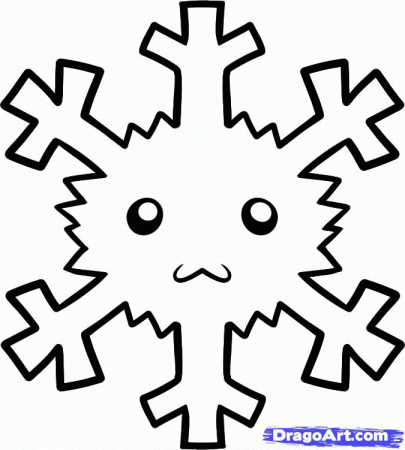 How to Draw a Snowflake for Kids, Step by Step, Cartoons For Kids 