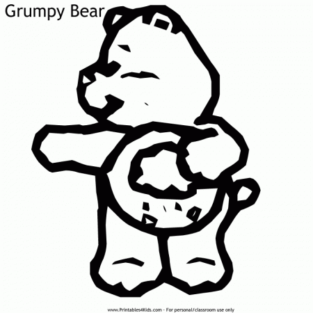 Care Bears Grumpy Bear Coloring Page : Printables for Kids – free 