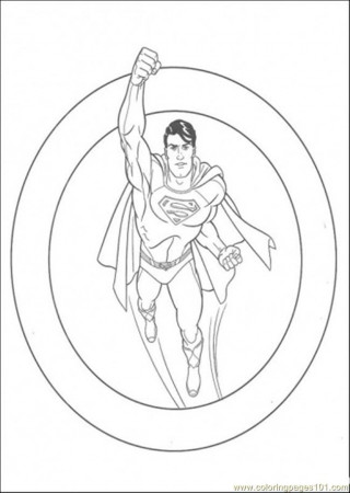 Coloring Pages Superman Ready For Figthing (Cartoons > Superman 