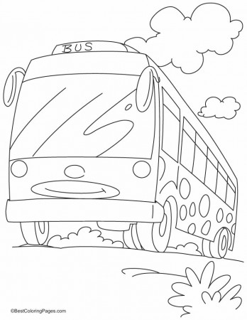 Smart bus for smart travellers coloring pages | Download Free 