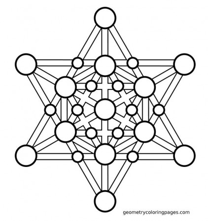 Sacred Geometry Coloring Page, Merkaba | Sacred Geometry