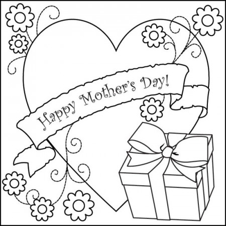 Mothers Day Coloring Pages For Kids - HD Printable Coloring Pages