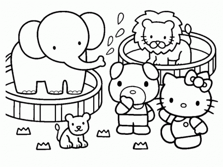 Sanrio Coloring Pages 79422 Label Free Hello Kitty Coloring Pages 