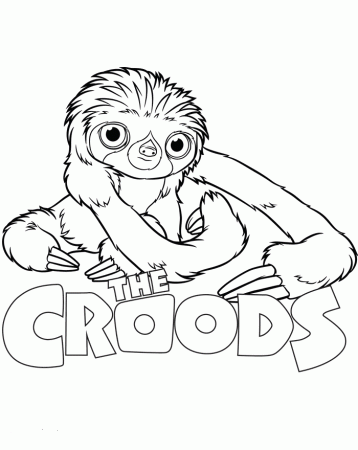 Kids Under 7: The Croods Coloring Pages