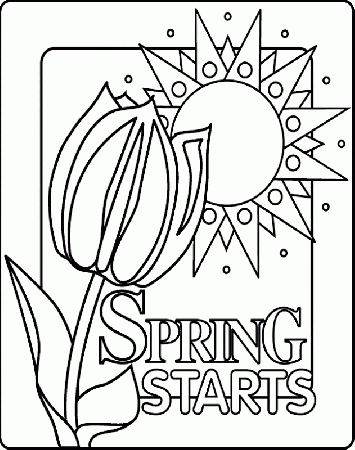 Coloring Pages Of Spring