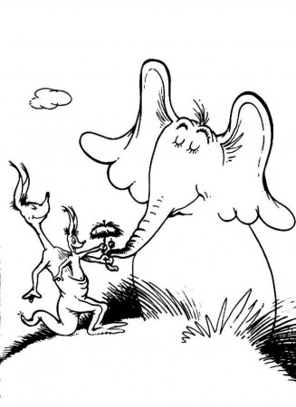 HORTON THE ELEPHANT Colouring Pages 279800 Horton Hears A Who 
