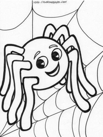Spider Coloring Pages For Toddlers | 99coloring.com