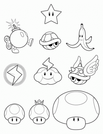 Super Mario Bros Clip Art | COLORING PAGES