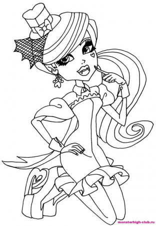 Draculaura Monster High Coloring Page | Kids