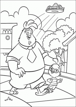 Chicken Little Children Coloring Pages
