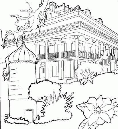 house picture coloring pages 10 - games the sun | games site flash 