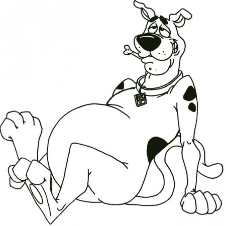 Fat Scooby Doo Coloring Page | Scooby & gang