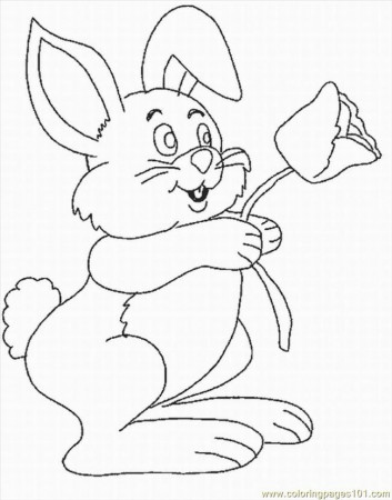 Coloring Pages Easter Bunnies 17 Lrg (Cartoons > Bugs Bunny 