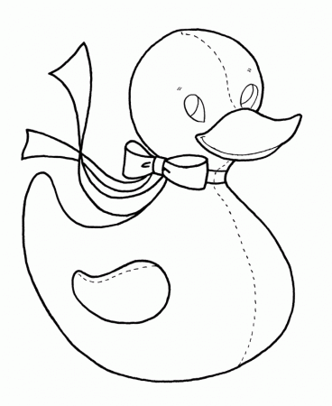 simple duck Colouring Pages