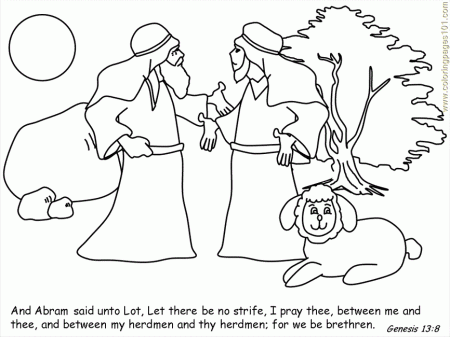 Abraham And Lot Coloring Pages 60 | Free Printable Coloring Pages
