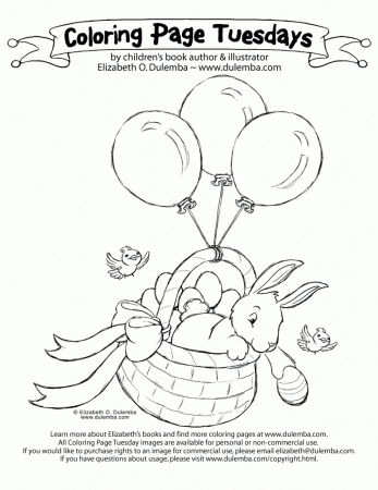 dulemba: Coloring Page Tuesday - Bunny Egg Drop