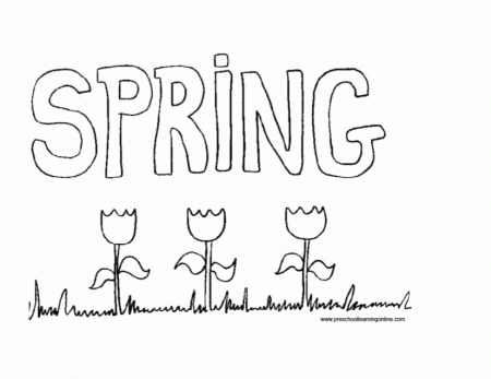 Spring Coloring Pages for Kids