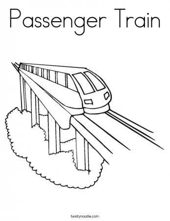 passenger car on a train Colouring Pages (page 3)