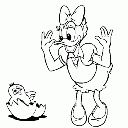 Daisy Choosing Hats Coloring Page - Disney Coloring Pages on 