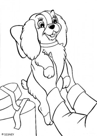 Disney Lady and the Tramp Coloring Pages #7 | Disney Coloring Pages