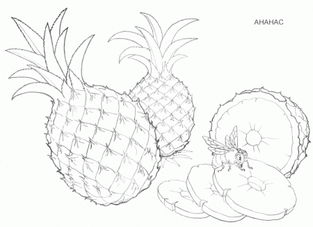 Educational Fruit And Berries Coloring Pages | Laptopezine.