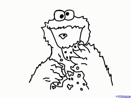 Cookie Monster Coloring Sheets Viewing Gallery For Cookie 27597 