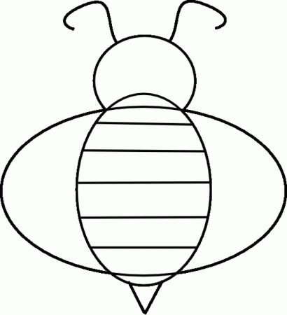 Bee Coloring Page - HD Printable Coloring Pages