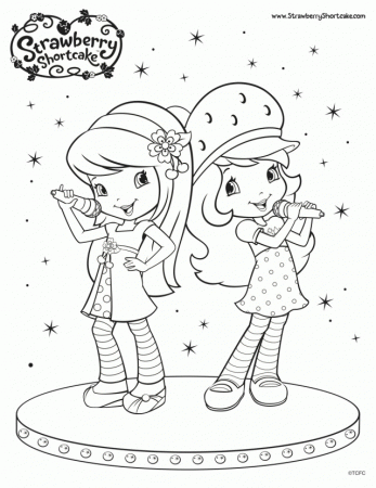 Blueberry Muffin Coloring Pages Strawberry Shortcake Coloring 