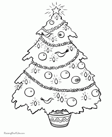 Free Printable Christmas Tree Coloring Pages! | Xmas coloring & activ…