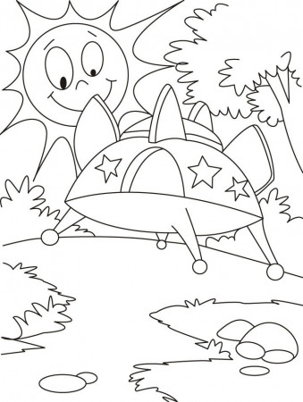 An advanced vehicle UFO coloring pages | Download Free An advanced 