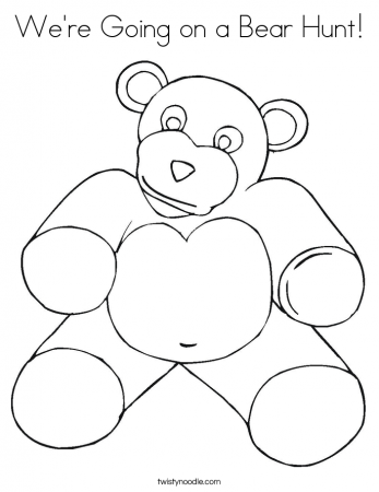 on a bear hunt Colouring Pages