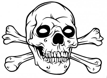 easy to draw skull coloring pages : Printable Coloring Sheet 