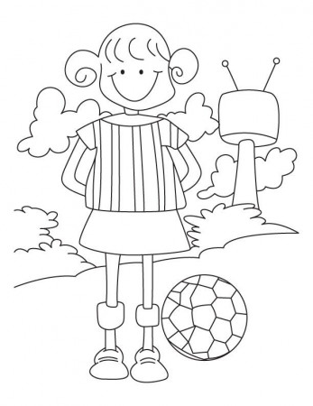 Football coloring page | Download Free Football coloring page for 