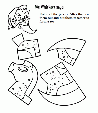 Cut Out Coloring Pages