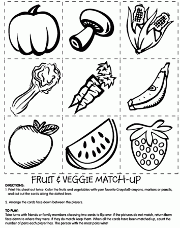 Coloring Pages For Nutrition | Top Coloring Pages