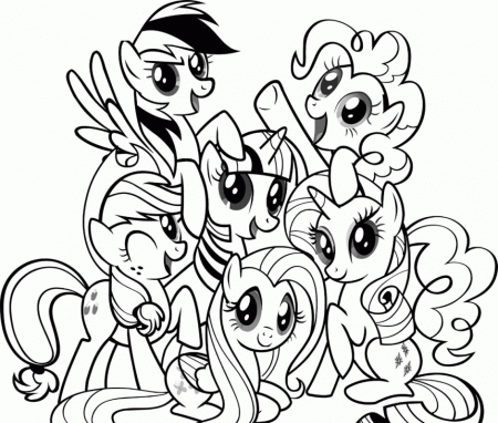 My Little Pony Coloring Pages Printable Free My Little Pony 32nd 