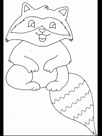 raccoon image for kids' craft project | Raccoons