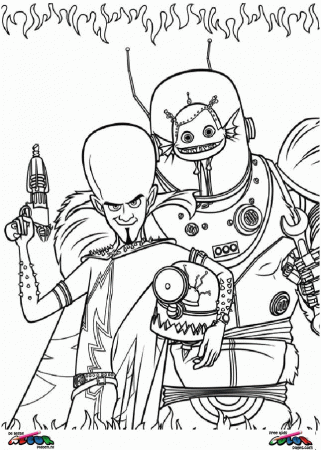 disney megamind Colouring Pages