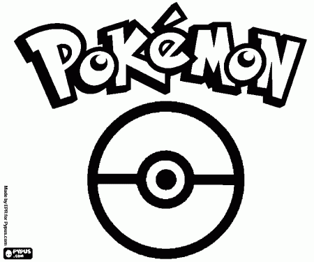 coloring books Pokemon and the Pokeball to print and free download