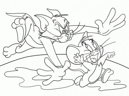 Tom And Jerry Coloring Pages Printable For Kids Coloring Pages 