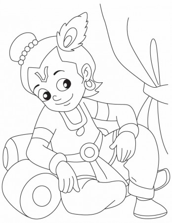 Pix For > Baby Krishna Drawing Outline